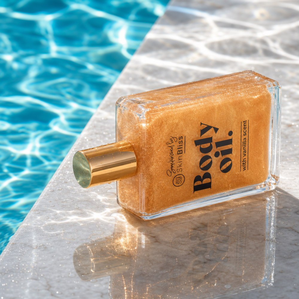 Body Oil Glitter: Pelle dorata che brilla, da mattina a mezzanotte.